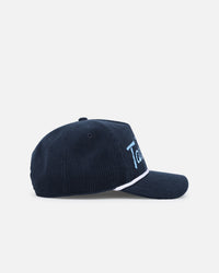47 Brand North Carolina Tar Heels 'NCAA Corduroy Team Script' Corduroy Crossrope 47 Hitch Snapback Montego