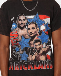 Goat Crew X UFC Sean Strickland Vintage T-Shirt Black Wash