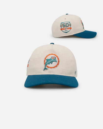 47 Brand Miami Dolphins Legacy Wooly Sure Shot Snapback Natural/Neptune