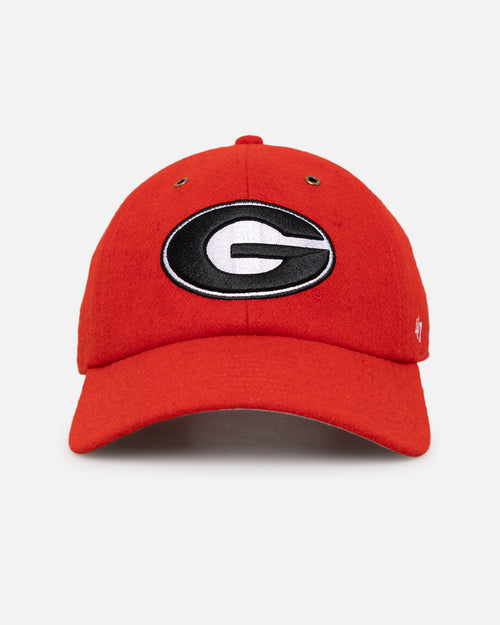 47 Brand Georgia Bulldogs Wooly Clean Up Strapback Red