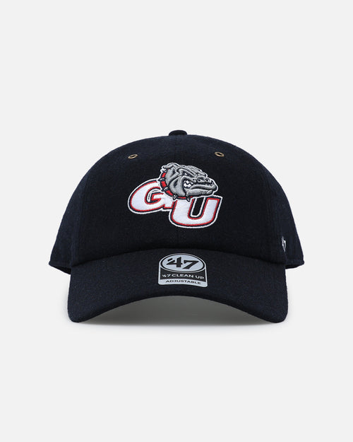 47 Brand Gonzaga Bulldogs Wooly Clean Up Strapback Navy