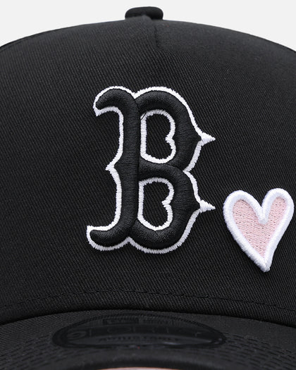 New Era Boston Red Sox 'Pink Satin Hearts' 9FORTY A-Frame Snapback Black/White