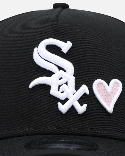 New Era Chicago White Sox 'Pink Satin Hearts' 9FORTY A-Frame Snapback Black/White