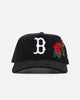 New Era Boston Red Sox 'Corduroy Roses' Golfer Pre-Curved Snapback Black Corduroy/White