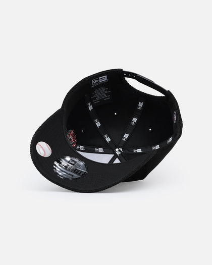 New Era New York Mets 'Corduroy Rose' Pre-Curved Golfer Snapback Black Corduroy/White