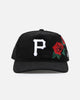 New Era Pittsburgh Pirates 'Corduroy Roses' Pre-Curved Golfer Snapback Black Corduroy/White