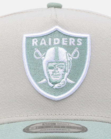 New Era Las Vegas Raiders 'Sea Glass' 9FORTY A-Frame Snapback Stone/Green
