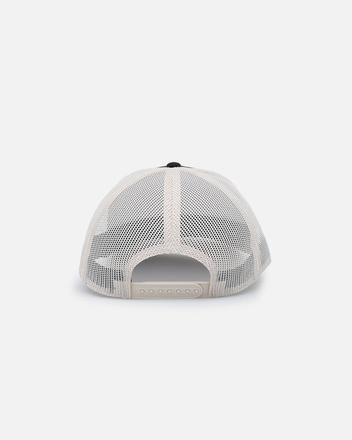 American Needle Twill Valin Patch Trucker Snapback Ivory/Black