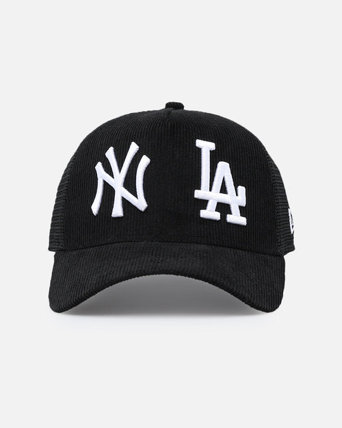 New Era New York Yankees X Los Angeles Dodgers 'Dual Logo' 9FORTY A-Frame Trucker Snapback Black