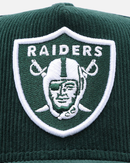 New Era Las Vegas Raiders 'Dark Green Cord' 9FORTY A-Frame Snapback Dark Green
