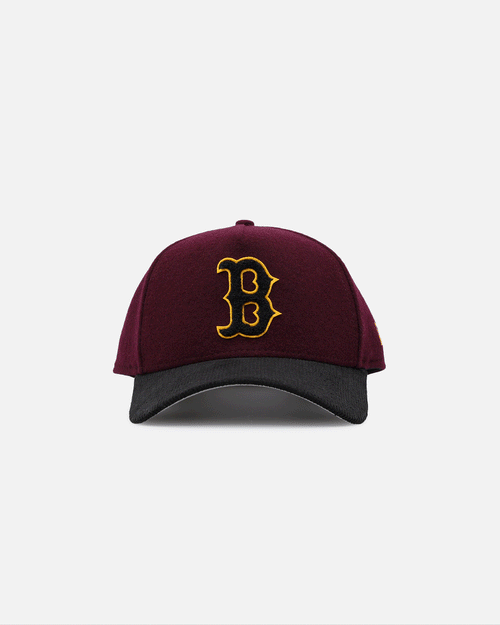 New Era Boston Red Sox 'Large Chenille' 9FORTY A-Frame Snapback Maroon