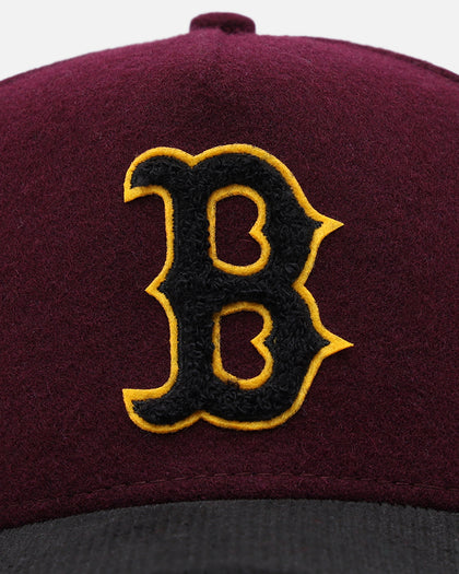 New Era Boston Red Sox 'Large Chenille' 9FORTY A-Frame Snapback Maroon