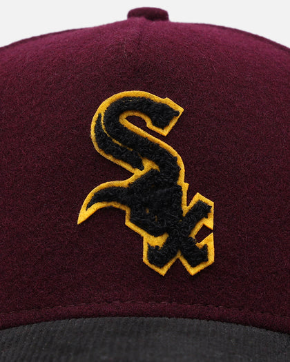 New Era Chicago White Sox 'Large Chenille' 9FORTY A-Frame Snapback Maroon