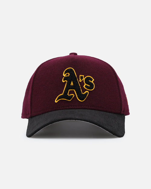 New Era Oakland Athletics 'Large Chenille' 9FORTY A-Frame Snapback Maroon
