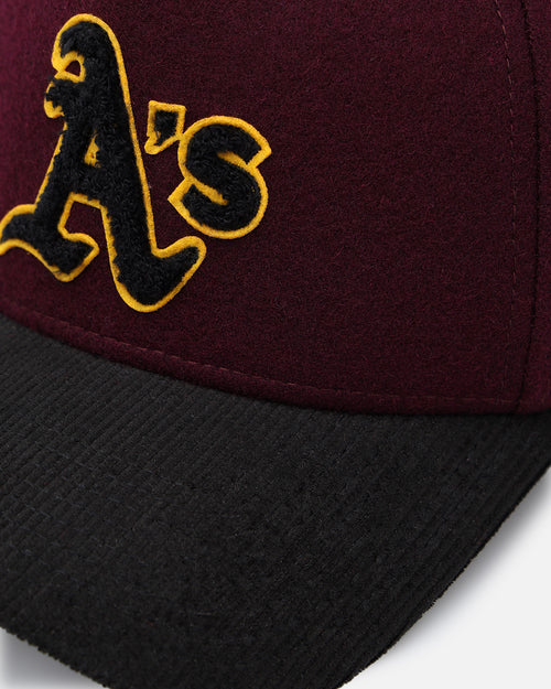 New Era Oakland Athletics 'Large Chenille' 9FORTY A-Frame Snapback Maroon