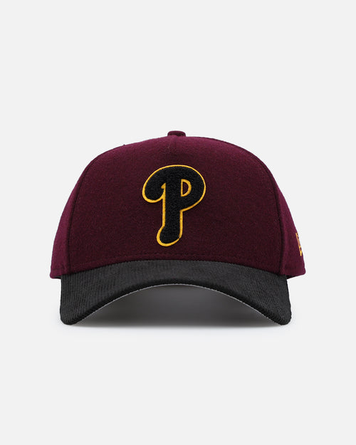 New Era Philadelphia Phillies 'Large Chenille' 9FORTY A-Frame Snapback Maroon