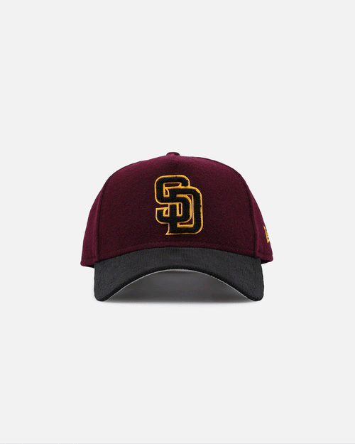 New Era San Diego Padres 'Large Chenille' 9FORTY A-Frame Snapback Maroon