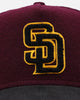 New Era San Diego Padres 'Large Chenille' 9FORTY A-Frame Snapback Maroon