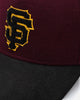 New Era San Francisco Giants 'Large Chenille' 9FORTY A-Frame Snapback Maroon