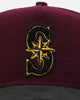New Era Seattle Mariners 'Large Chenille' 9FORTY A-Frame Snapback Maroon
