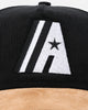 New Era Houston Astros 'Corduroy Suede' Pre-Curved Golfer Snapback Washed Black