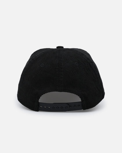 New Era Miami Dolphins 'Corduroy Suede' Pre-Curved Golfer Snapback Washed Black