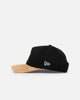 New Era San Diego Padres 'Corduroy Suede' Pre-Curved Golfer Snapback Washed Black