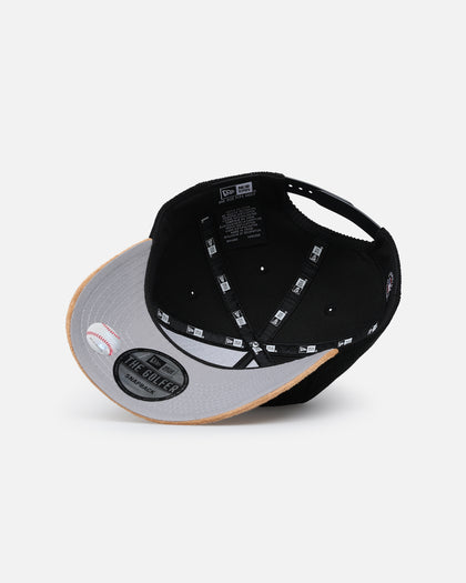 New Era San Diego Padres 'Corduroy Suede' Pre-Curved Golfer Snapback Washed Black