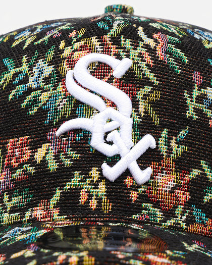 New Era Chicago White Sox 'Black Floral Tapestry' 9FORTY A-Frame Trucker Snapback Tapestry