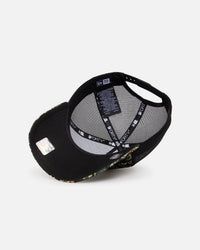 New Era Miami Dolphins 'Black Floral Tapestry' 9FORTY A-Frame Trucker Snapback Tapestry