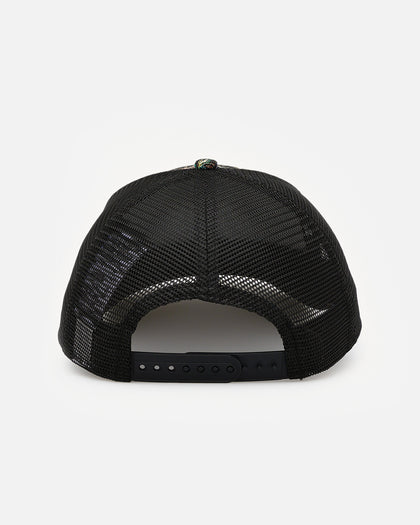 New Era Oakland Athletics 'Black Floral Tapestry' 9FORTY A-Frame Trucker Snapback Tapestry