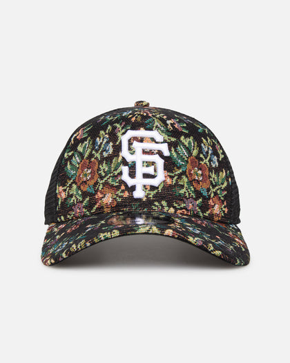 New Era San Francisco Giants 'Black Floral Tapestry' 9FORTY A-Frame Trucker Snapback Tapestry