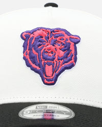 New Era Chicago Bears 'Neon Nights' 9FORTY Snapback Chrome/Black