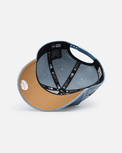 New Era Atlanta Braves 'Denim White' 9FORTY A-Frame Snapback Denim/Wheat/White