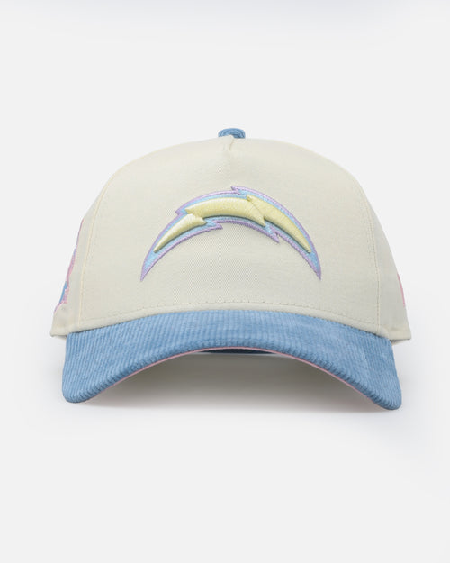 New Era Los Angeles Chargers 'Easter Corduroy' 9FORTY A-Frame Snapback White/Blue