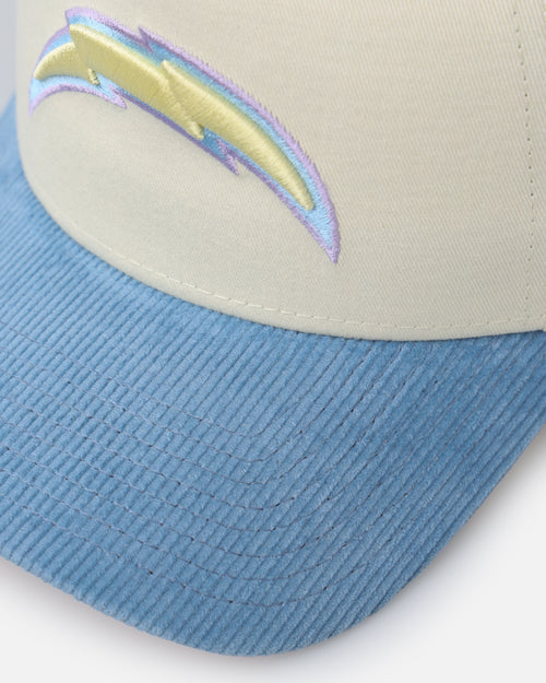 New Era Los Angeles Chargers 'Easter Corduroy' 9FORTY A-Frame Snapback White/Blue
