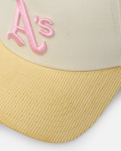 New Era Oakland Raiders 'Easter Corduroy' 9FORTY A-Frame Snapback White/Yellow