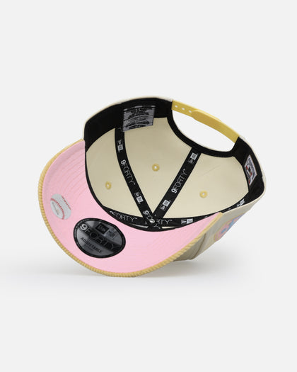 New Era Oakland Raiders 'Easter Corduroy' 9FORTY A-Frame Snapback White/Yellow