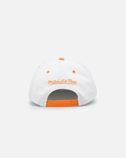 Mitchell & Ness Chicago Bulls Pastel Corduroy Snapback White Cream/Orange