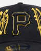 New Era Pittsburgh Pirates 'Goth Script' 9FORTY A-Frame Snapback Black/Gold