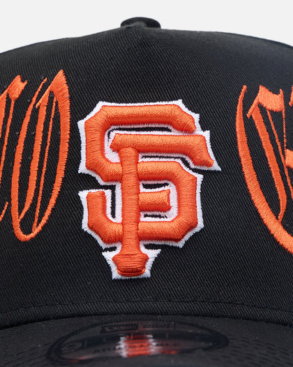 New Era San Francisco Giants 'Goth Script' 9FORTY A-Frame Snapback Orange/Black