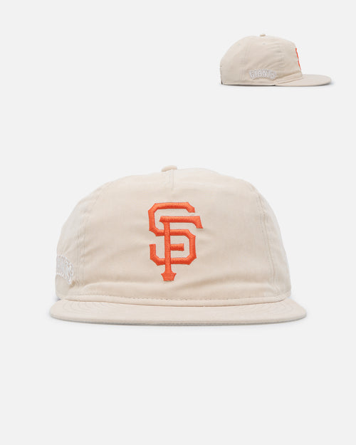 New Era San Francisco Giants 'Brushed Nylon Retro Crown' 9FIFTY Adjustable Strapback Cream
