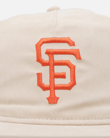 New Era San Francisco Giants 'Brushed Nylon Retro Crown' 9FIFTY Adjustable Strapback Cream