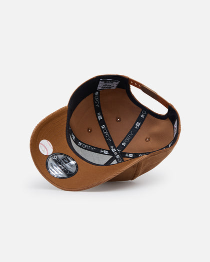 New Era Texas Rangers 'Ornamental Corduroy' 9FORTY A-Frame Snapback Tan