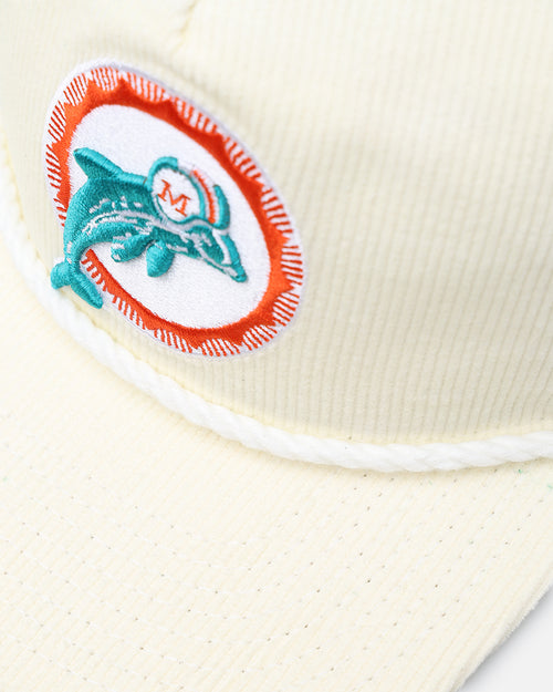 New Era Miami Dolphins 'Throwback Corduroy' Golfer Snapback Chrome