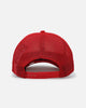 New Era Chicago Bulls 'Podium Pack' Pre-Curved Golfer Trucker Snapback Scarlett/Metallic Gold