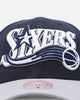 Mitchell & Ness Philadelphia 76ers 'College Twist' Pro Crown Snapback Blue/Grey