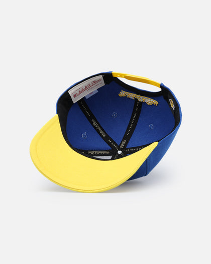 Mitchell & Ness Los Angeles Lakers 'College Twist' Pro Crown Snapback Blue/Yellow