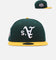 New Era Oakland Athletics 'Upside Down TMC' 9FIFTY Snapback Green