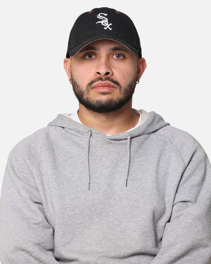 New Era Chicago White Sox "Black Denim" Classic Casual Strapback Black Denim/Rust Contrast